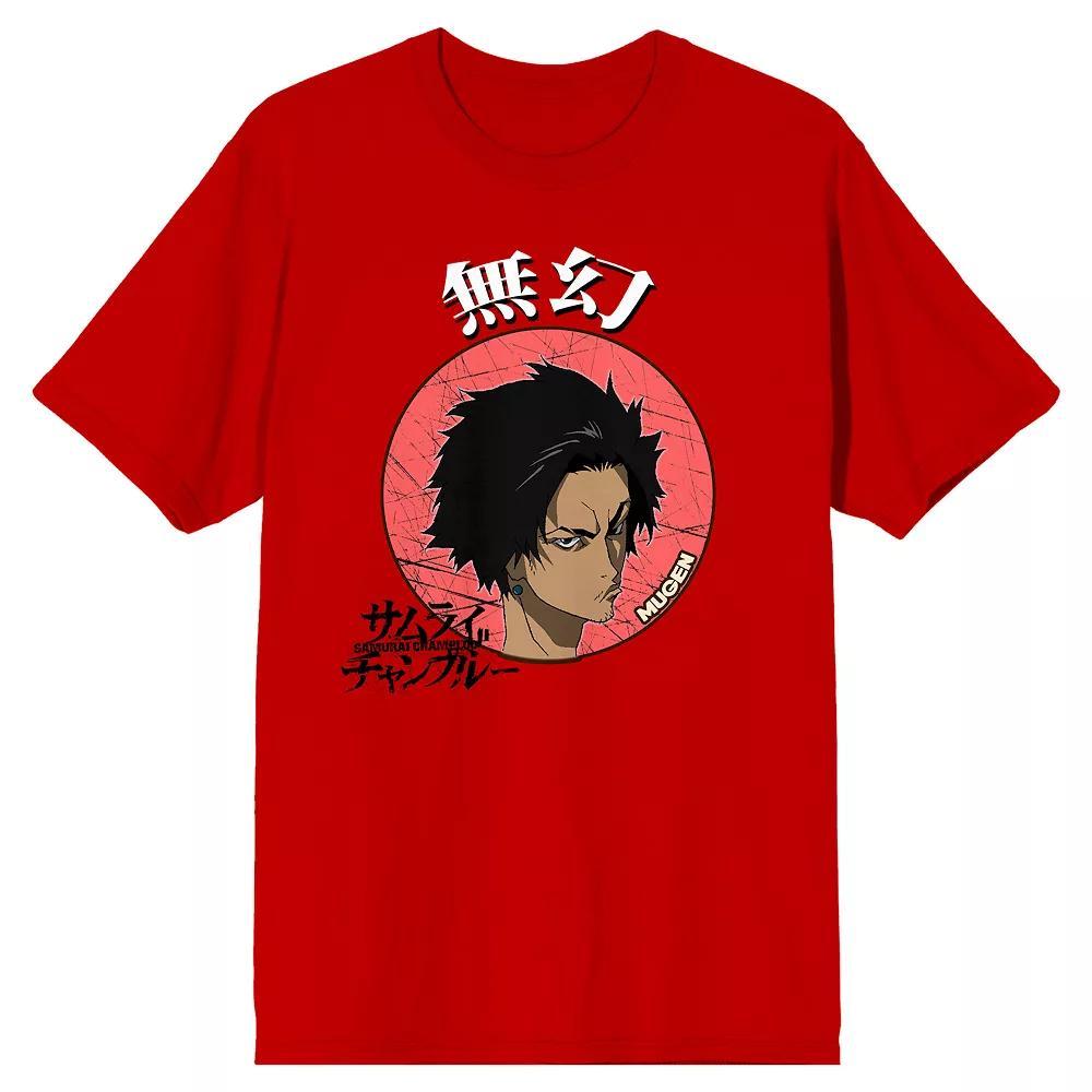 Men's Samurai Champloo Mugen Head Tee, Size: XXL, Red Product Image