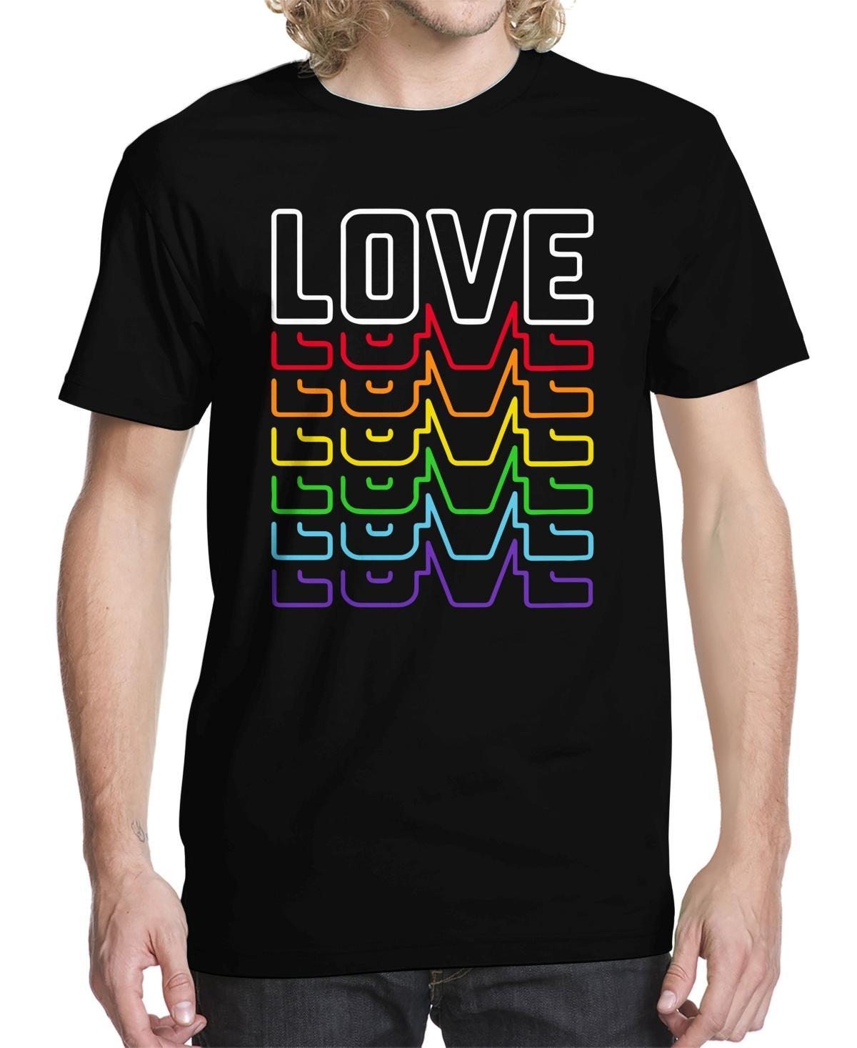 Mens Neon Love Graphic T-shirt Product Image