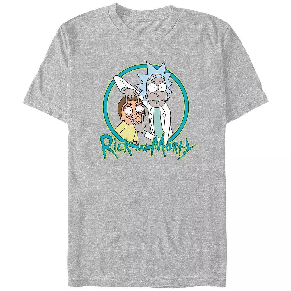 Men's Rick And Morty Crazy Stamp Graphic Tee,  Product Image