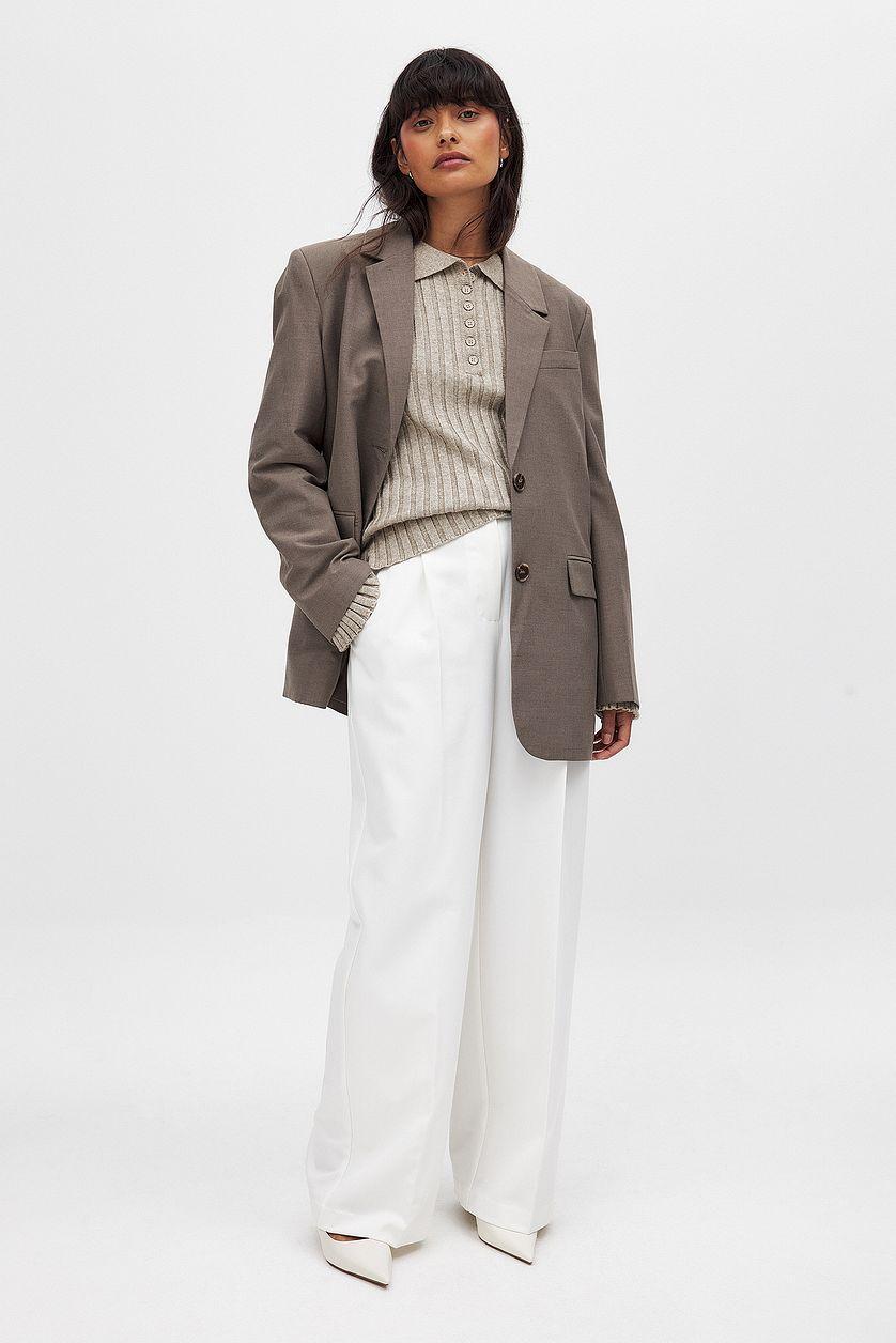 Knitted Ribbed Sweater Product Image