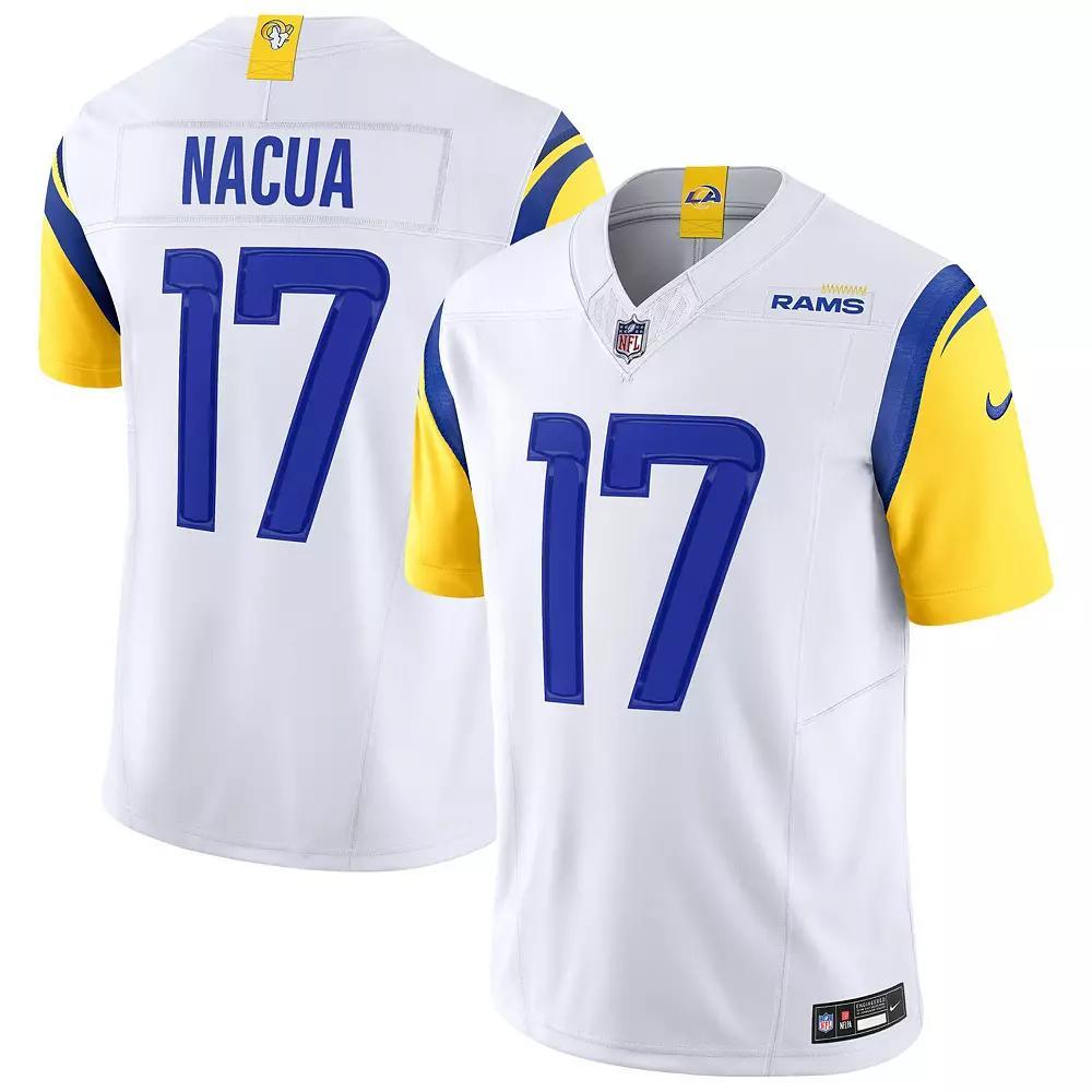 Men's Nike Puka Nacua White Los Angeles Rams Vapor F.U.S.E. Limited Jersey,  Product Image