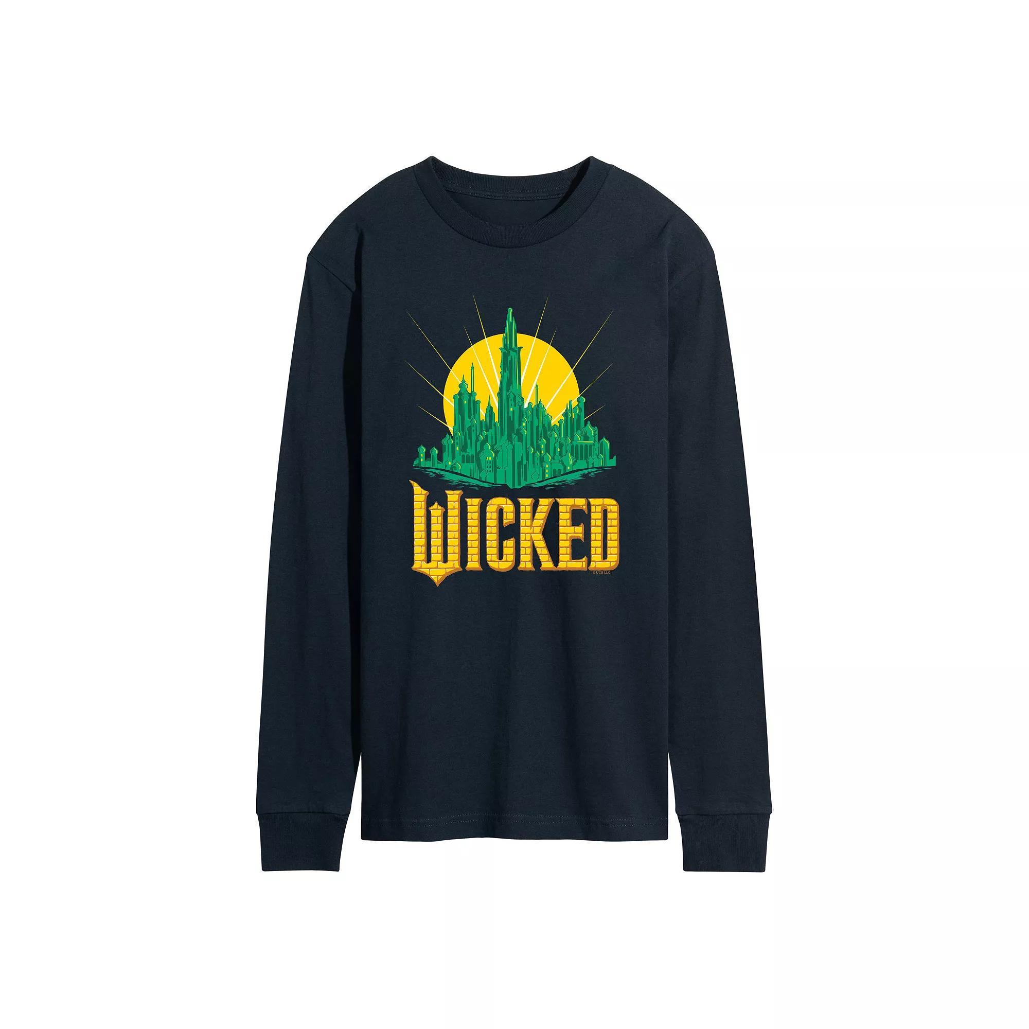 Men's Dr. Seuss Grinch Naughty & Nice Long Sleeve Tee,  Product Image