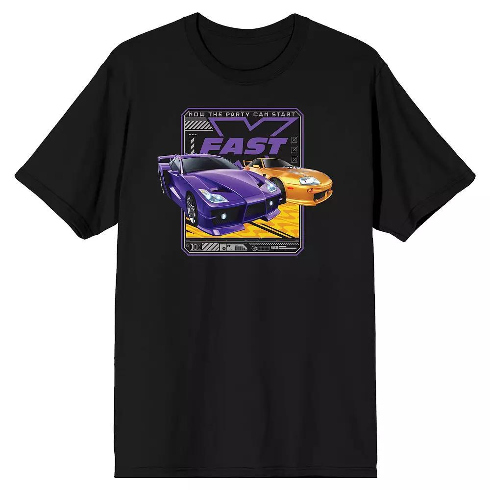 Men's Fast & Furious Now The Party Can Start Graphic Tee, Size: Medium, Black Product Image