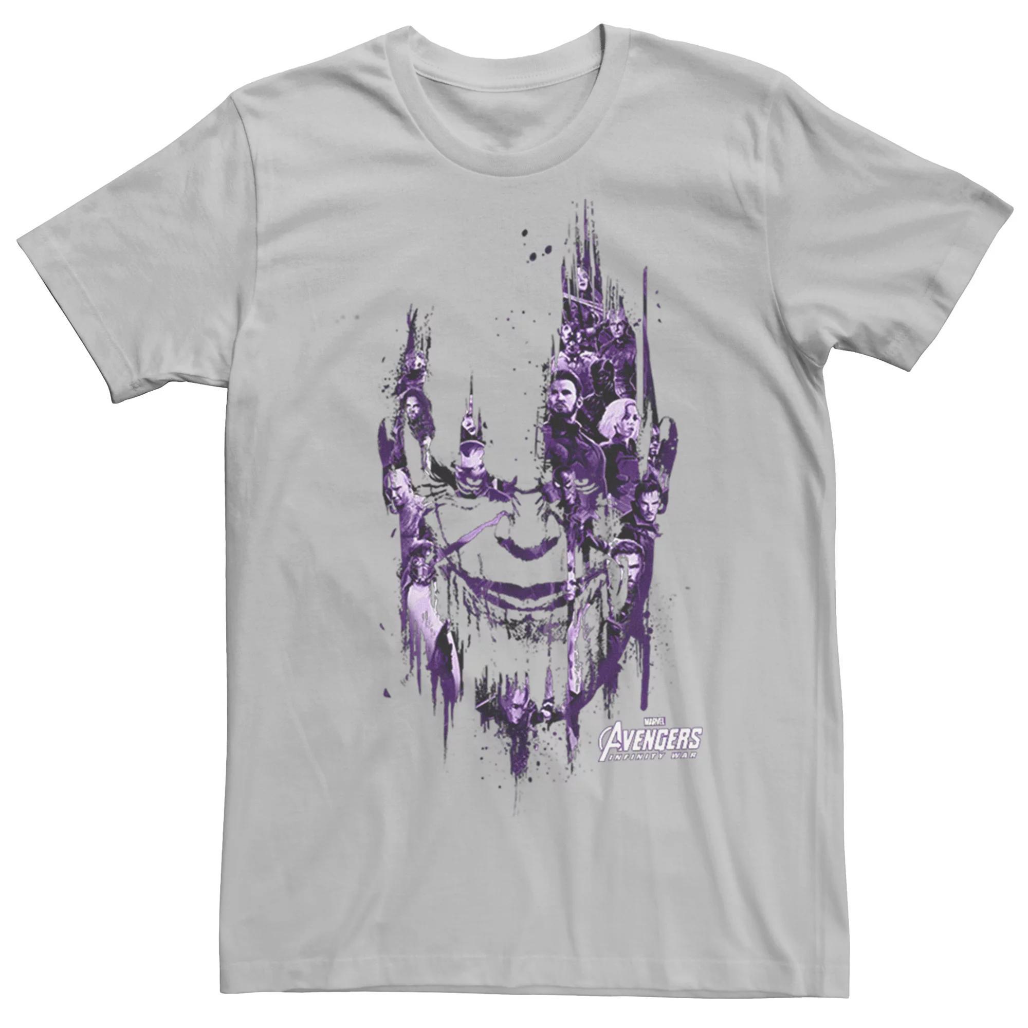 Men's Avengers Infinity War Thanos Face Splatter Tee,  Product Image