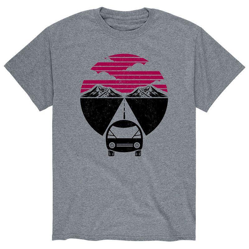 Men's Retro Mountains Car Tee,  Product Image