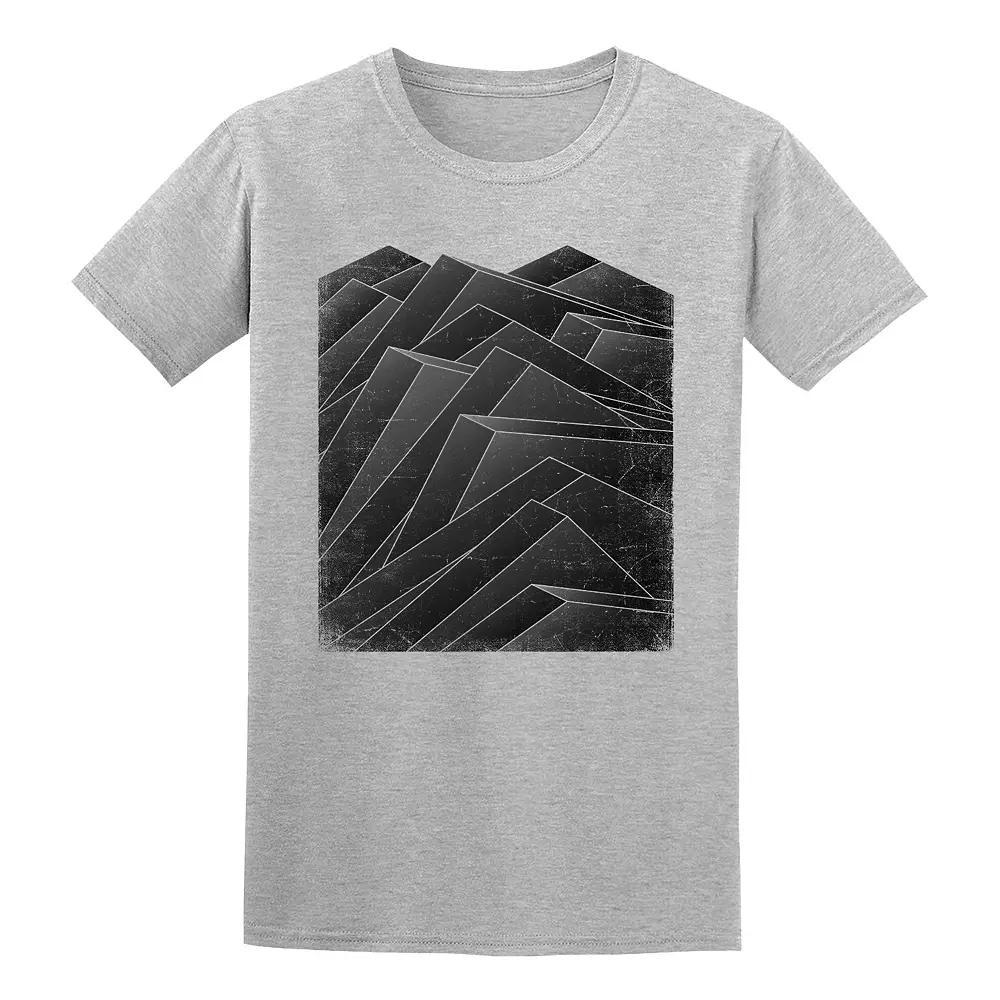 Men's COLAB89 by Threadless Bulo Isometric Waves Tee, Size: Small, Sport Gray Product Image