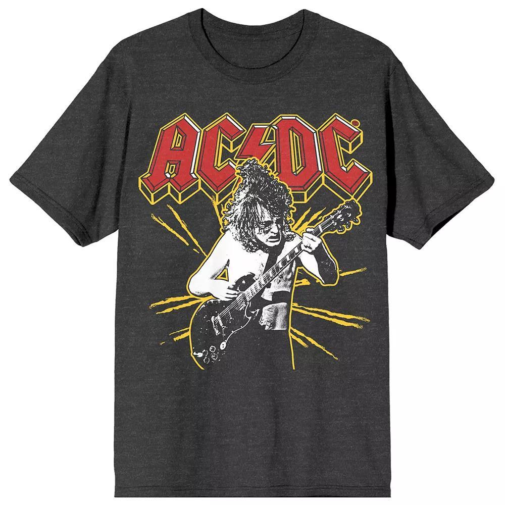 Junior's AC/DC Yellow Spark Graphic Tee, Girl's,  Product Image