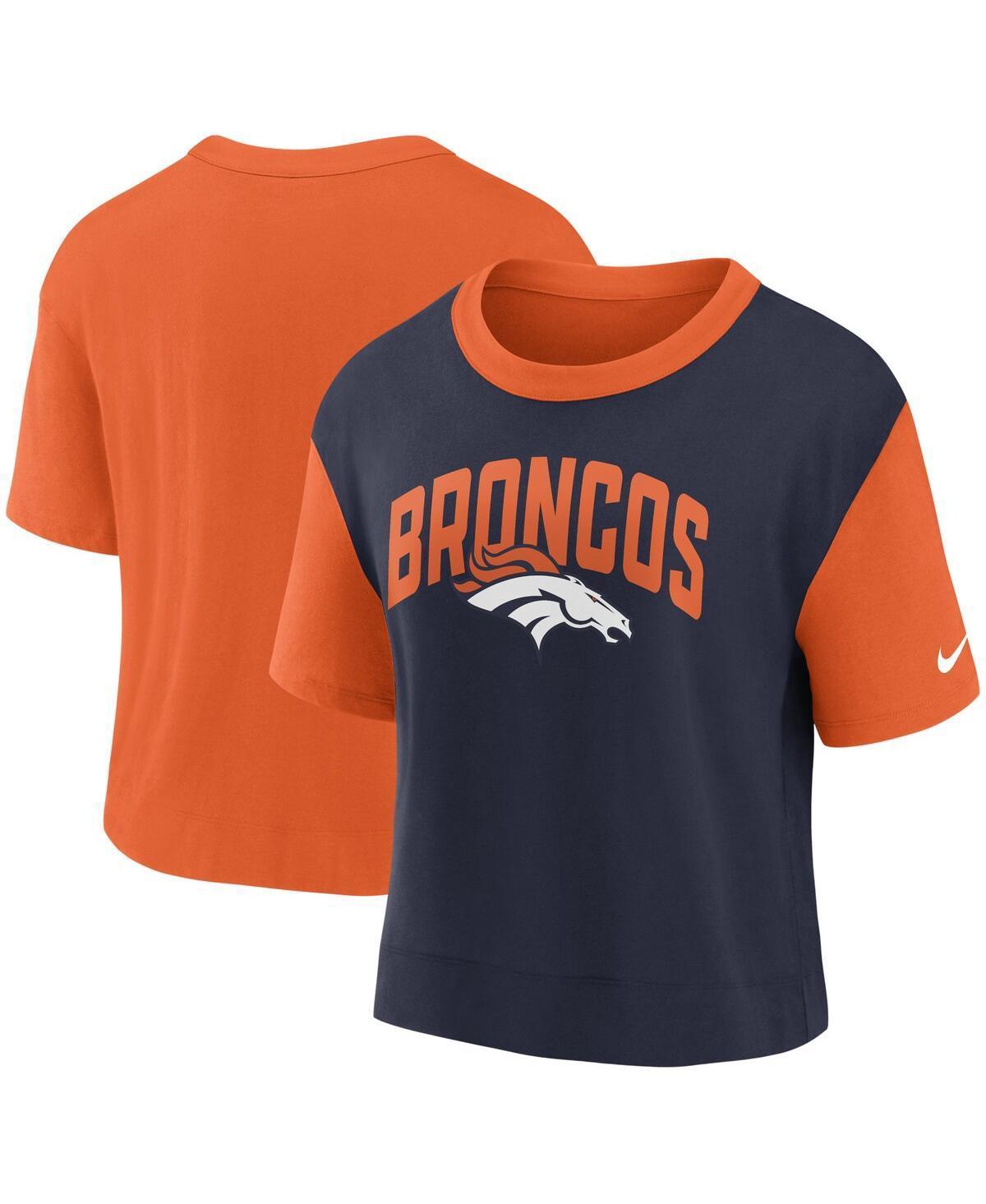 Womens Nike /Navy Chicago Bears High Hip Fashion T-Shirt Product Image