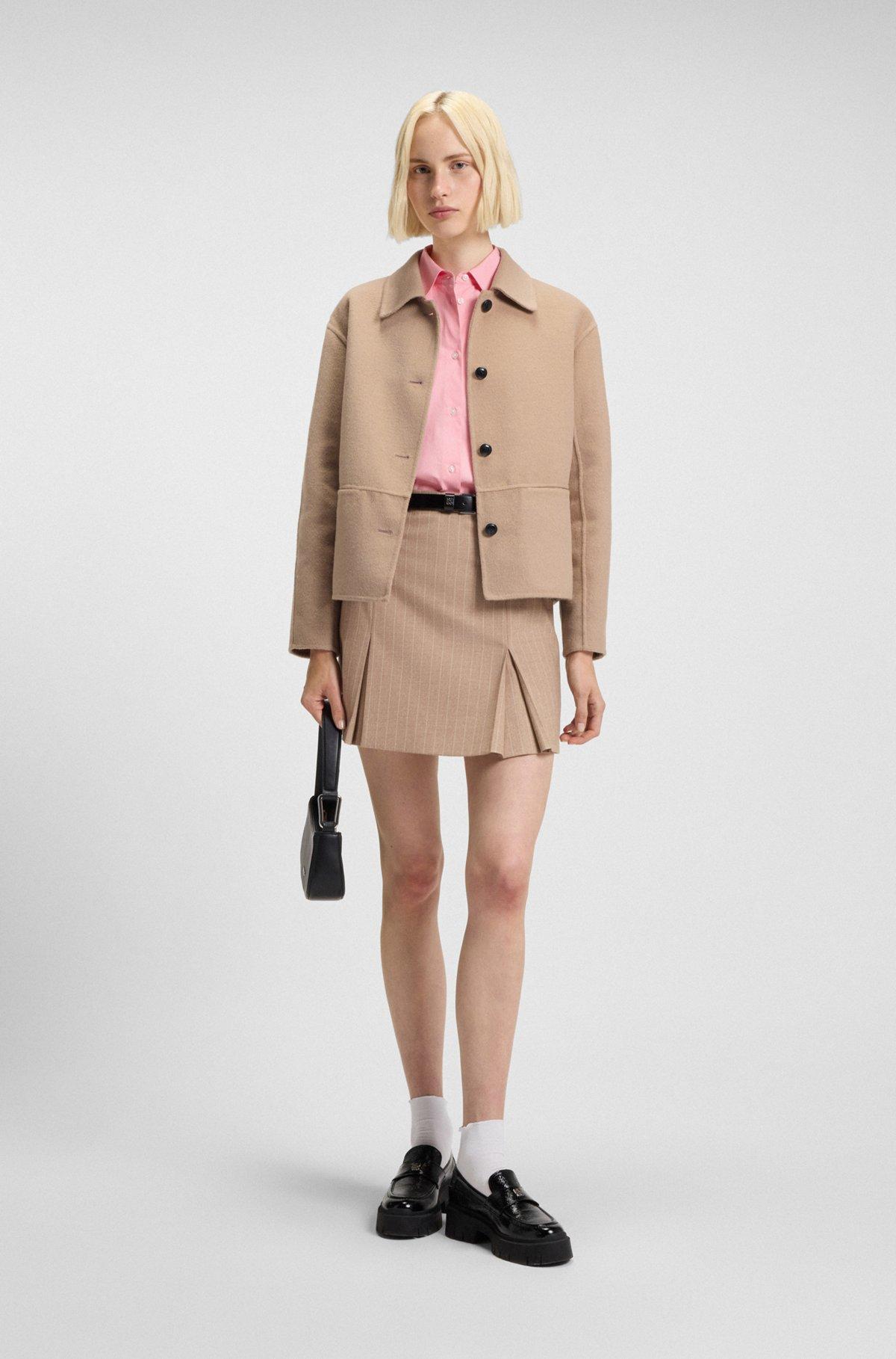 Relaxed-fit jacket with button front Product Image