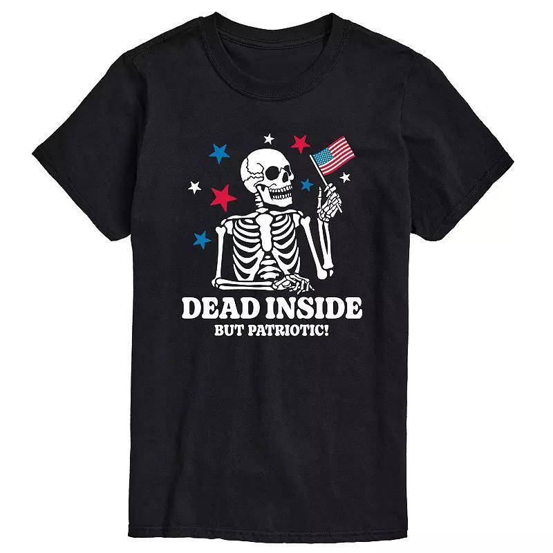 Men's Dead Inside Patriotic Graphic Tee,  Product Image