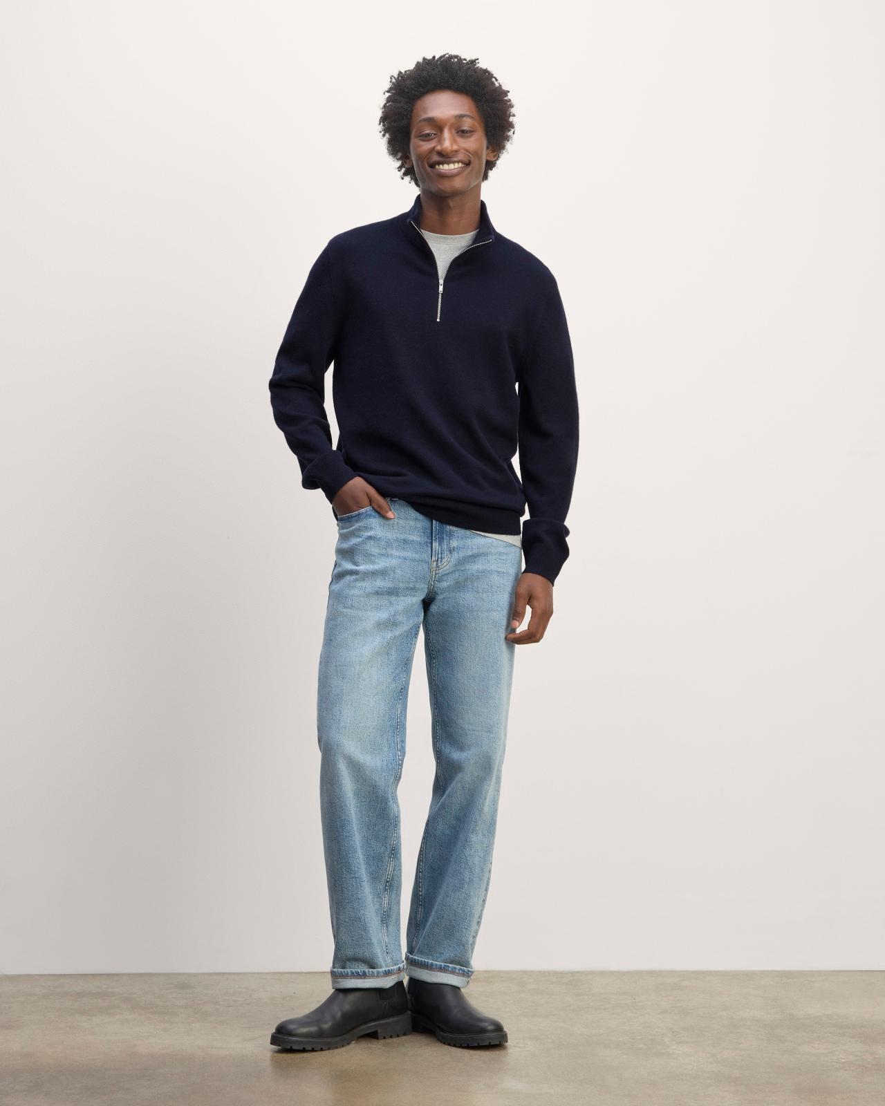 The Quarter-Zip in Cashmere Product Image