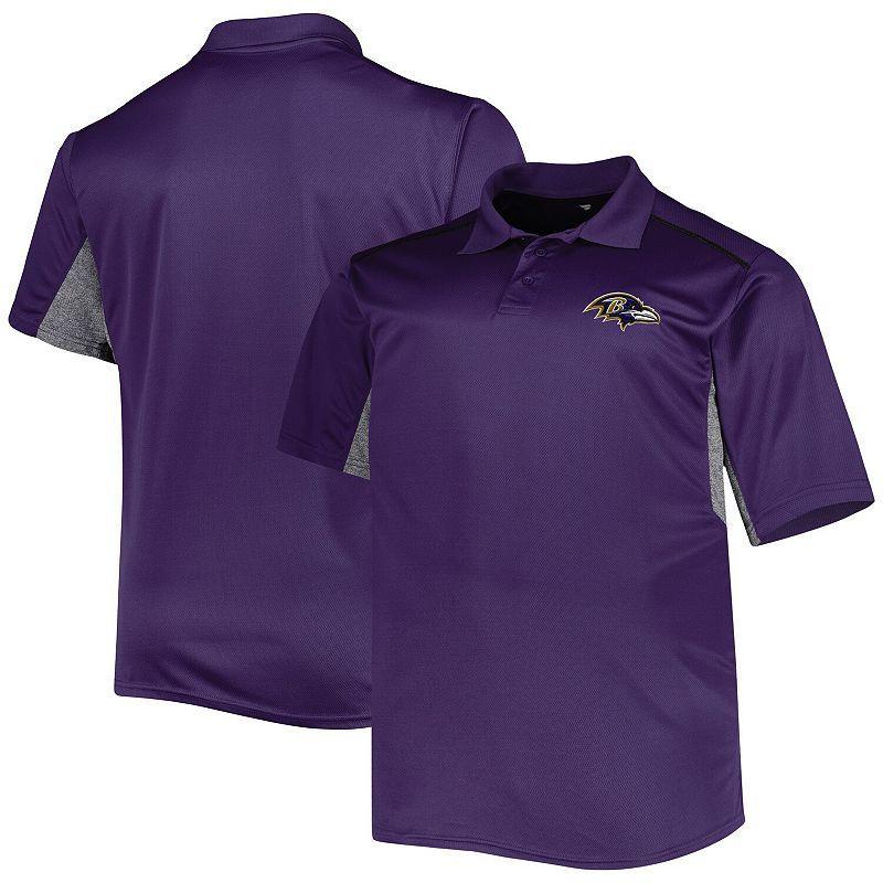 Mens Baltimore Ravens Big & Tall Team Color Polo Product Image