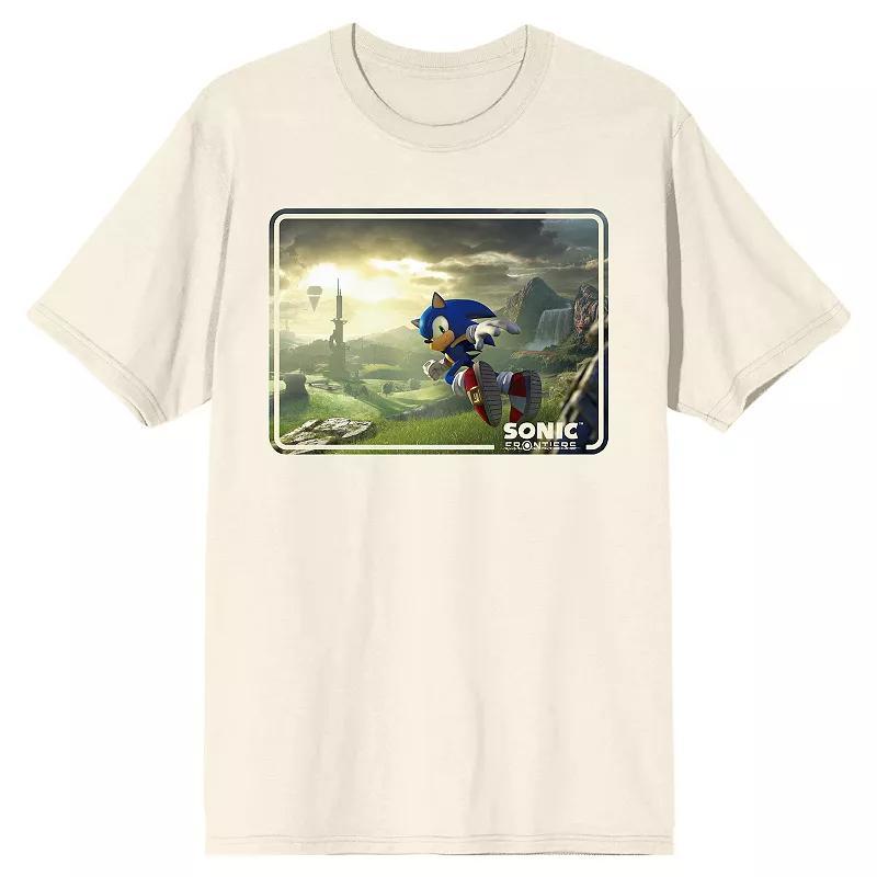 Men's Sonic Frontiers Videogame Graphic Tee, Size: Small, Off White Product Image