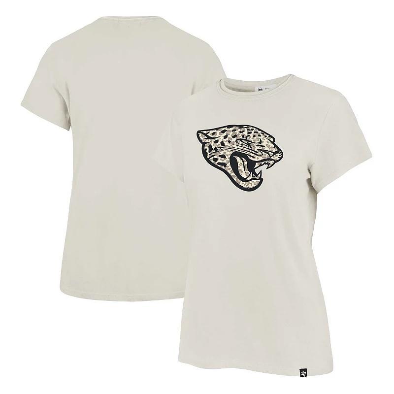 Women's '47 Cream Jacksonville Jaguars Panthera Frankie T-Shirt, Size: XL, Beige Product Image