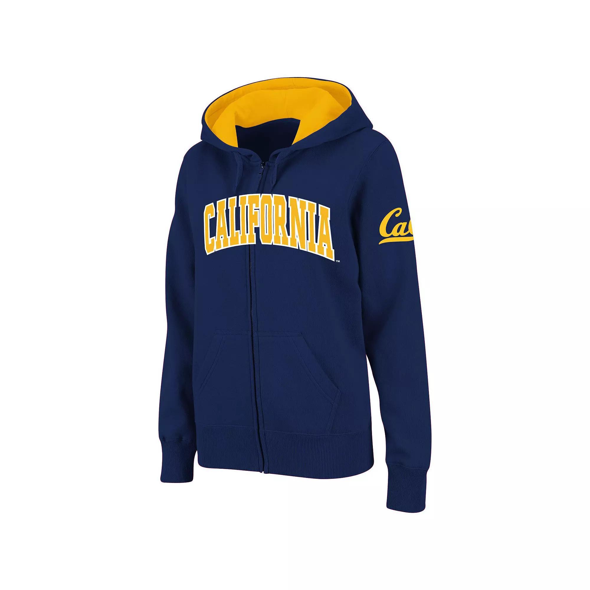 Women's Stadium Athletic Navy Cal Bears Arched Name Full-Zip Hoodie, Size: 2XL, Blue Product Image