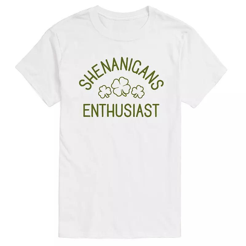 Big & Tall Shenanigans Enthusiast Tee, Men's, Size: Large Tall, White Product Image