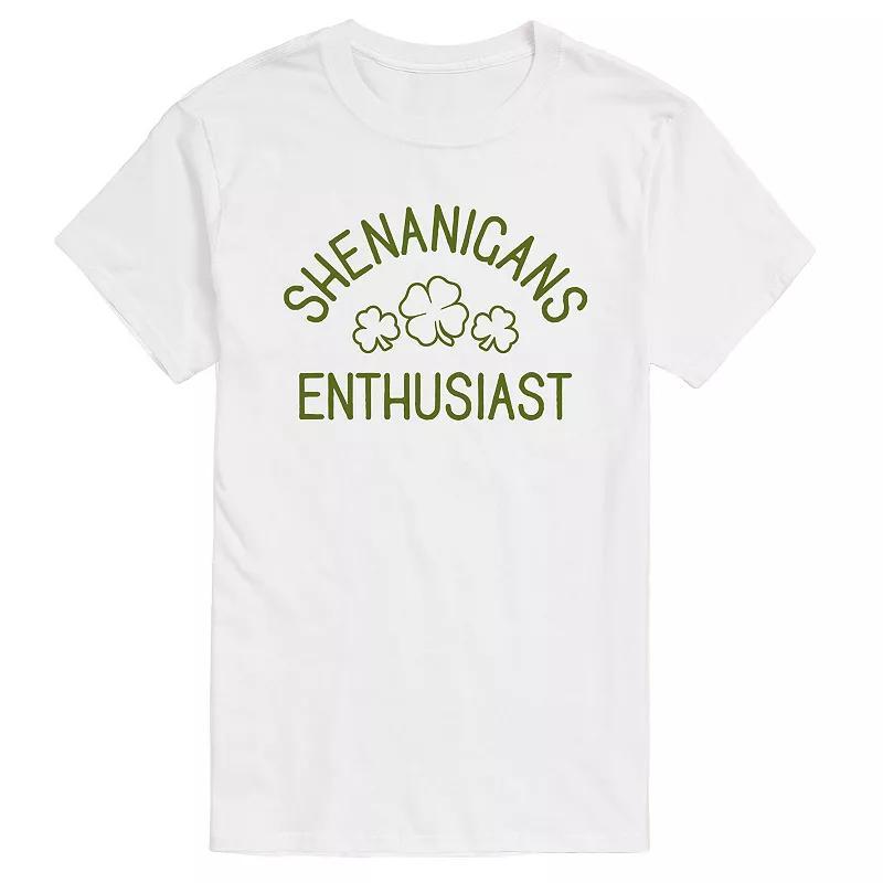 Big & Tall Shenanigans Enthusiast Tee, Men's, Size: Large Tall, White Product Image