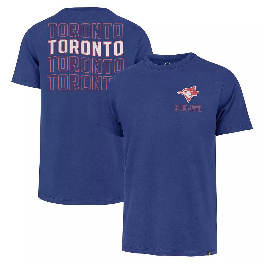 Men's '47 Royal Toronto Blue Jays Hang Back Franklin T-Shirt,  Product Image