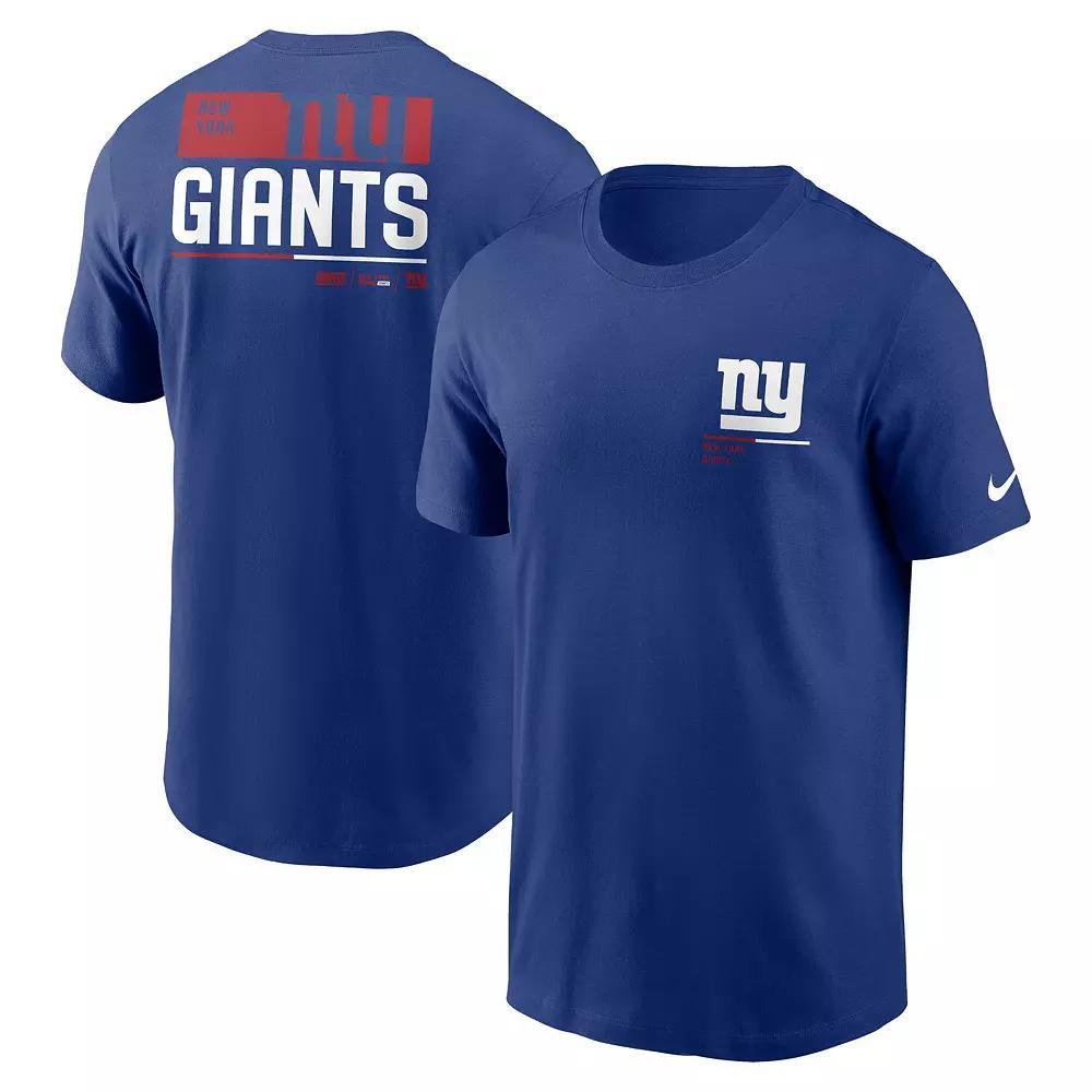 Men's Nike Royal New York Giants Team Incline T-Shirt,  Product Image