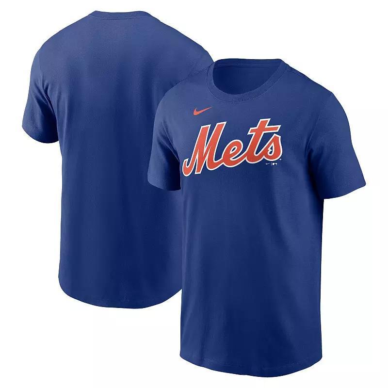 New York Mets Fuse Wordmark Nike Men's MLB T-Shirt Product Image