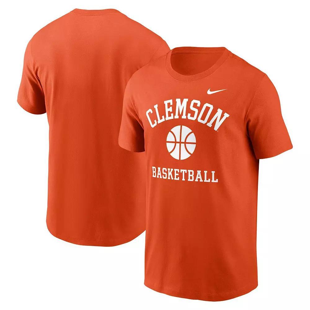 Men's Nike Orange Clemson Tigers Basketball Icon T-Shirt,  Product Image