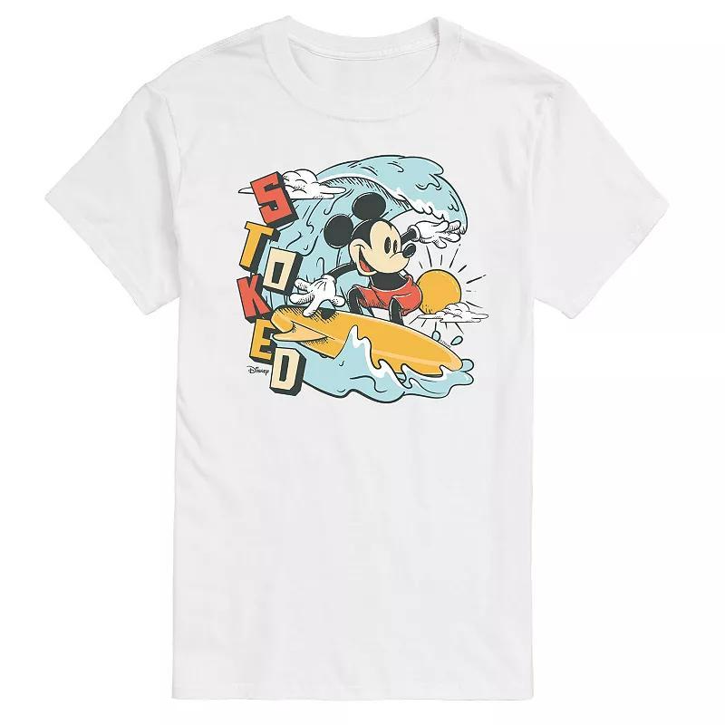 Disneys Mickey Mouse Mens Stoked Graphic Tee Product Image