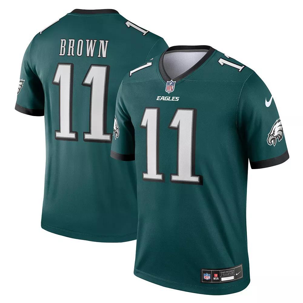 Men's Nike A.J. Brown Midnight Green Philadelphia Eagles Legend Jersey,  Product Image