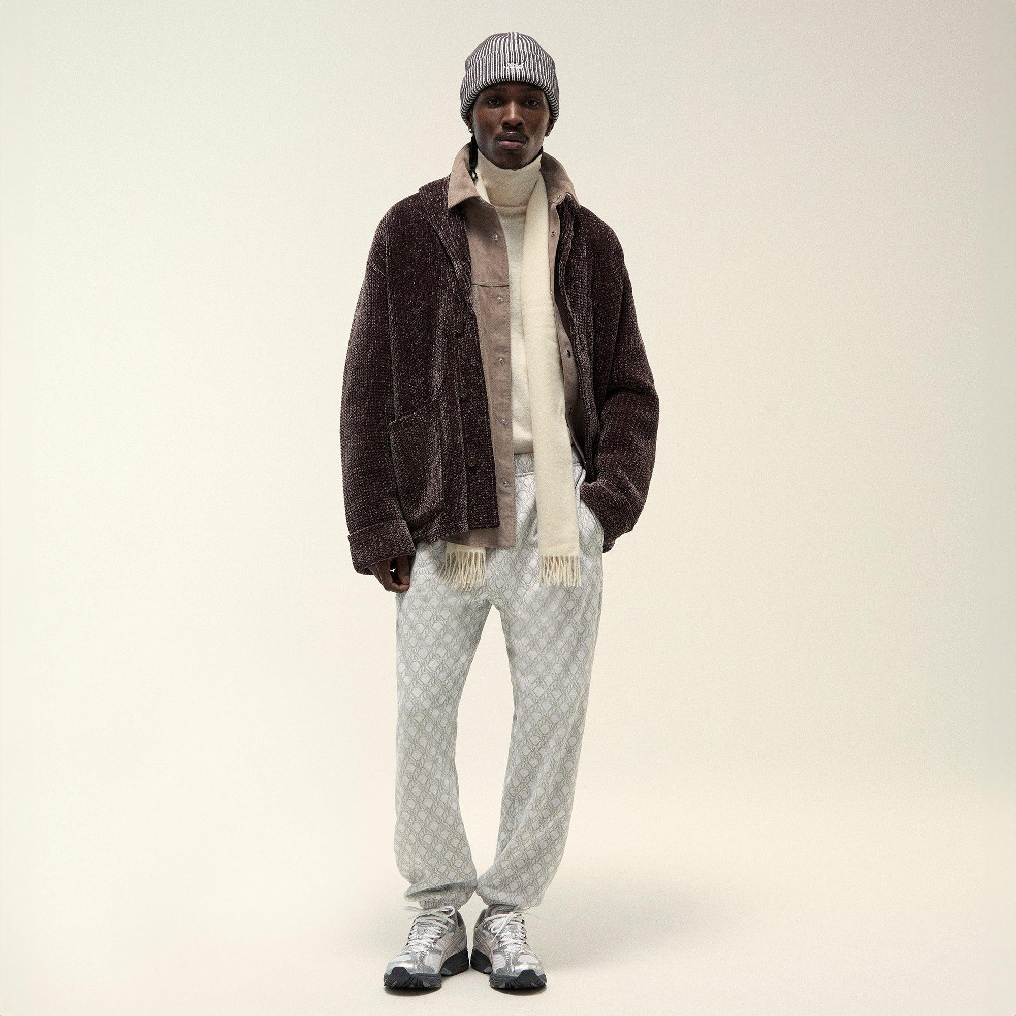 Kith Bonded Fleece Nelson Sweatpant - Light Heather Grey Male Product Image