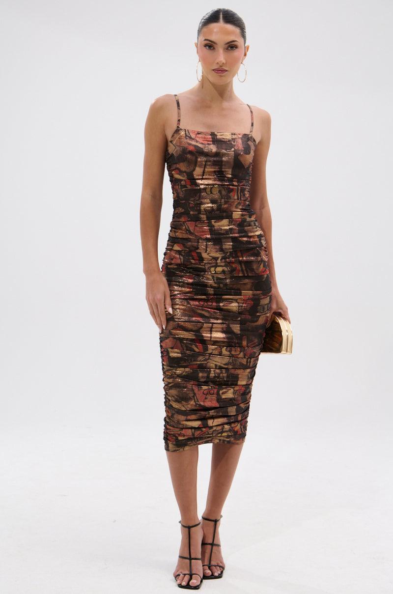 HEAVEN SENT MESH MIDI DRESS Product Image