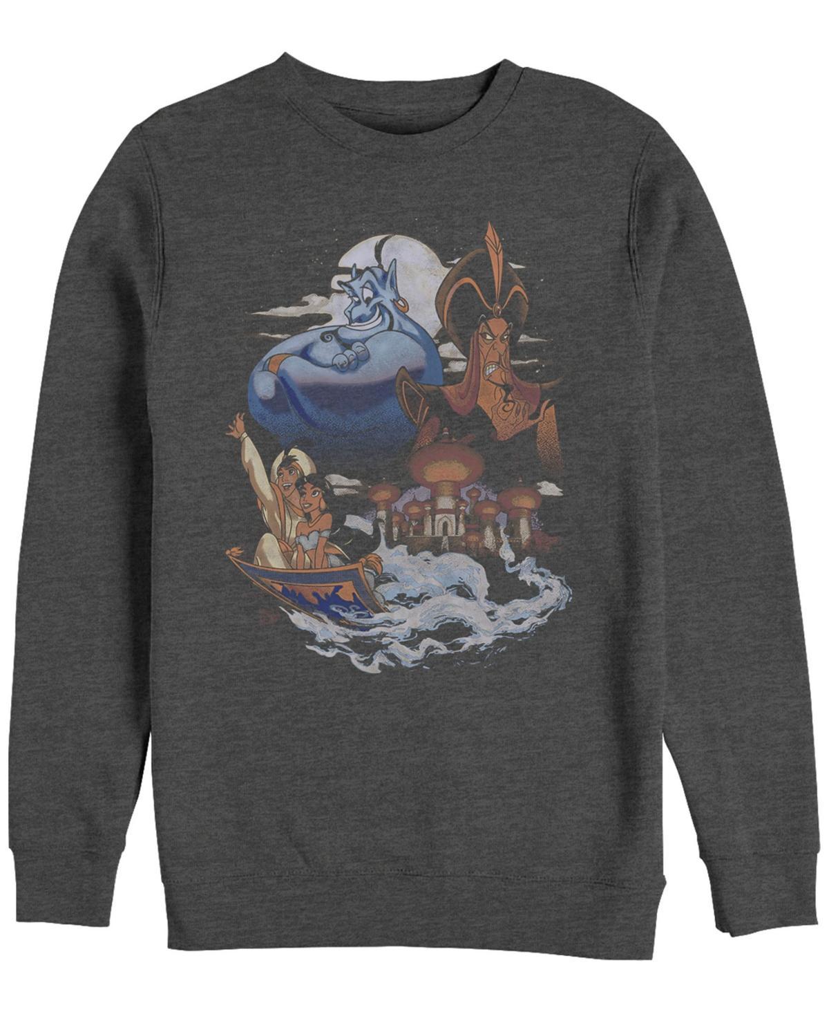 Mens Disney Aladdin Winds of Agrabah Main Cast Sweatshirt Grey Heather Product Image