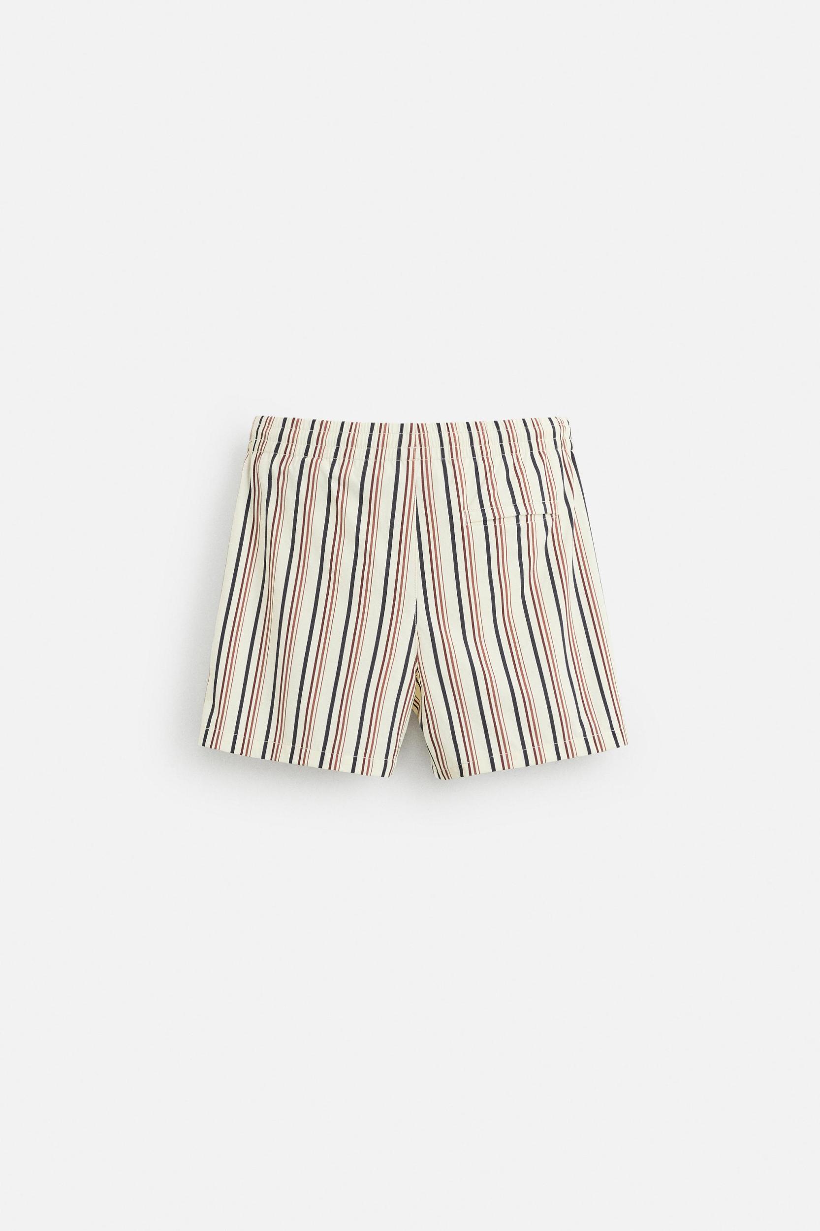 STRIPED MID-LENGTH SWIMSUIT Product Image