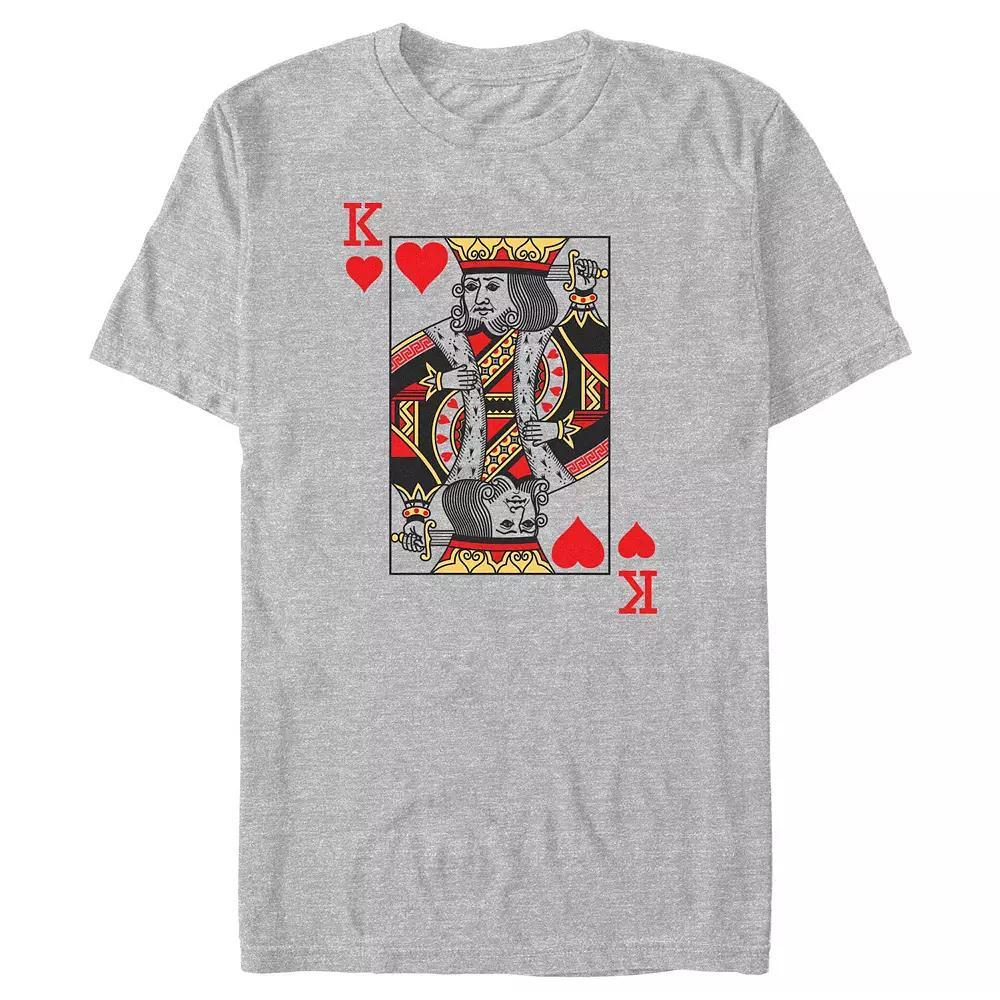 Big & Tall King OF Hearts Card Graphic Tee, Men's,  Product Image