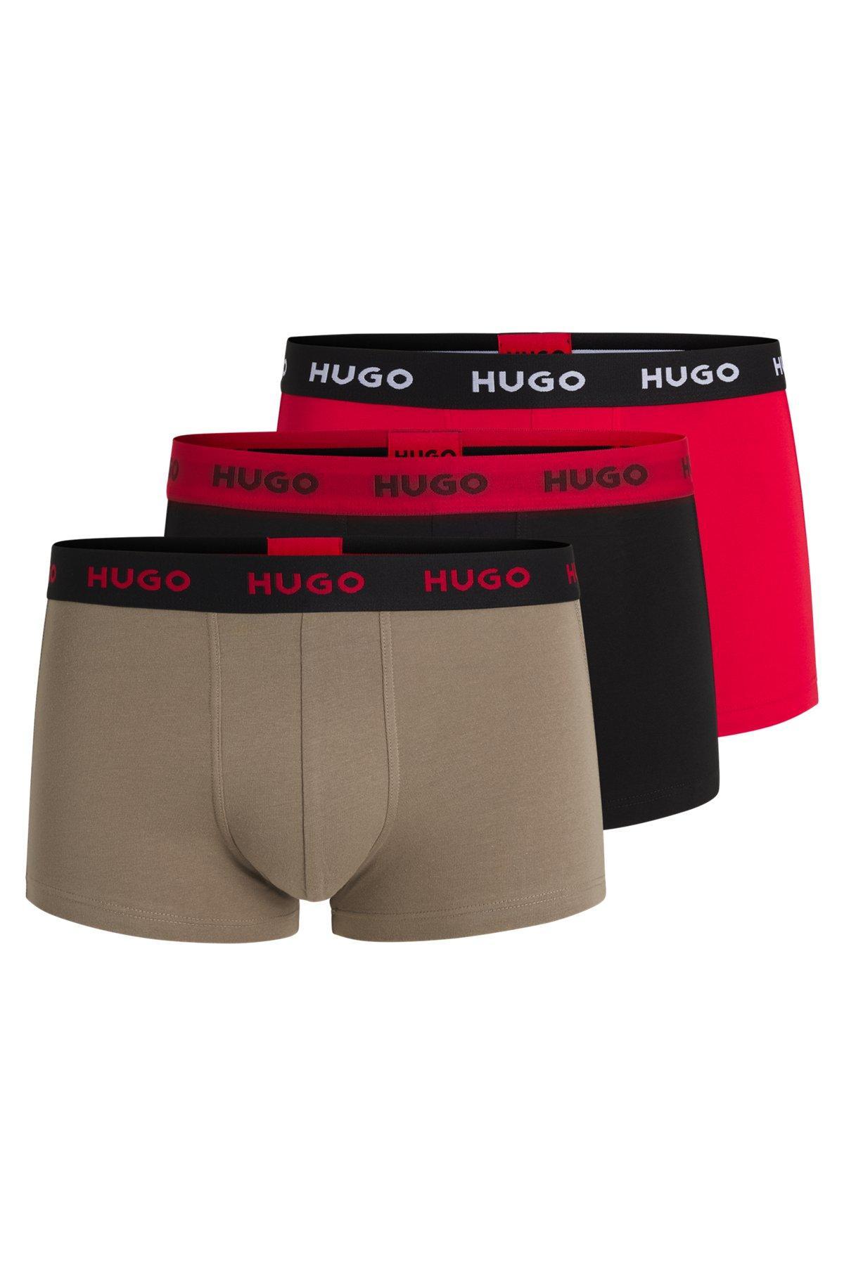 Three-pack of trunks in stretch cotton Product Image