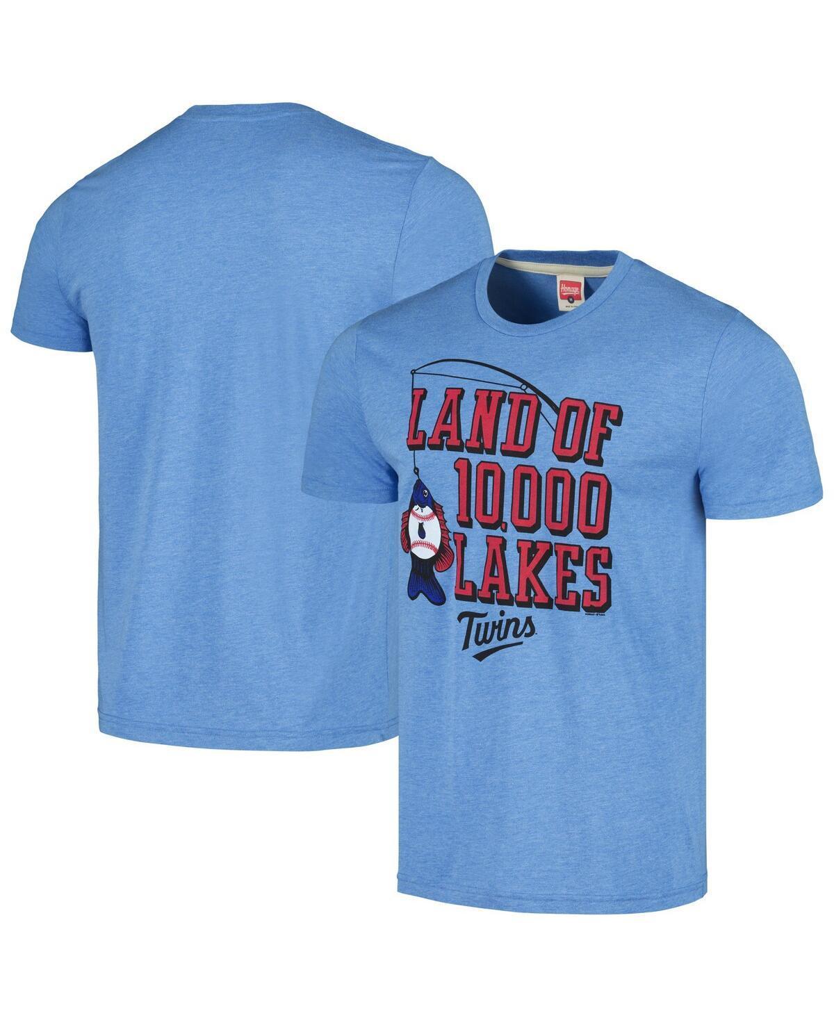 Mens Homage Blue Minnesota Twins Land of 10,000 Lakes Hyper Local Tri-Blend T-Shirt Product Image