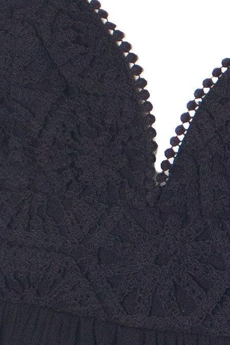 Crochet Lace Top Romper Product Image