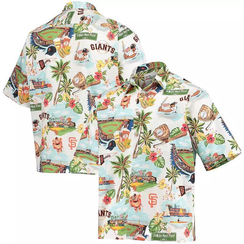 Men's Reyn Spooner White San Francisco Giants Scenic Button-Up Shirt,  Product Image