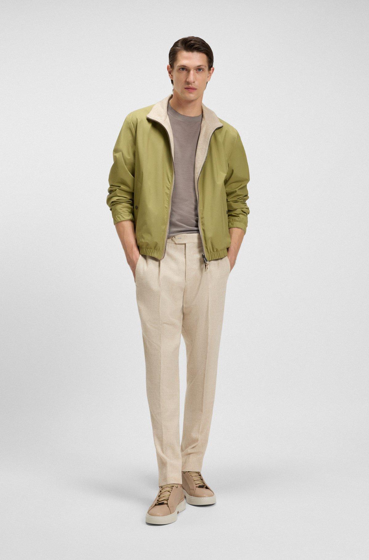 Regular-fit T-shirt in silk and wool Product Image