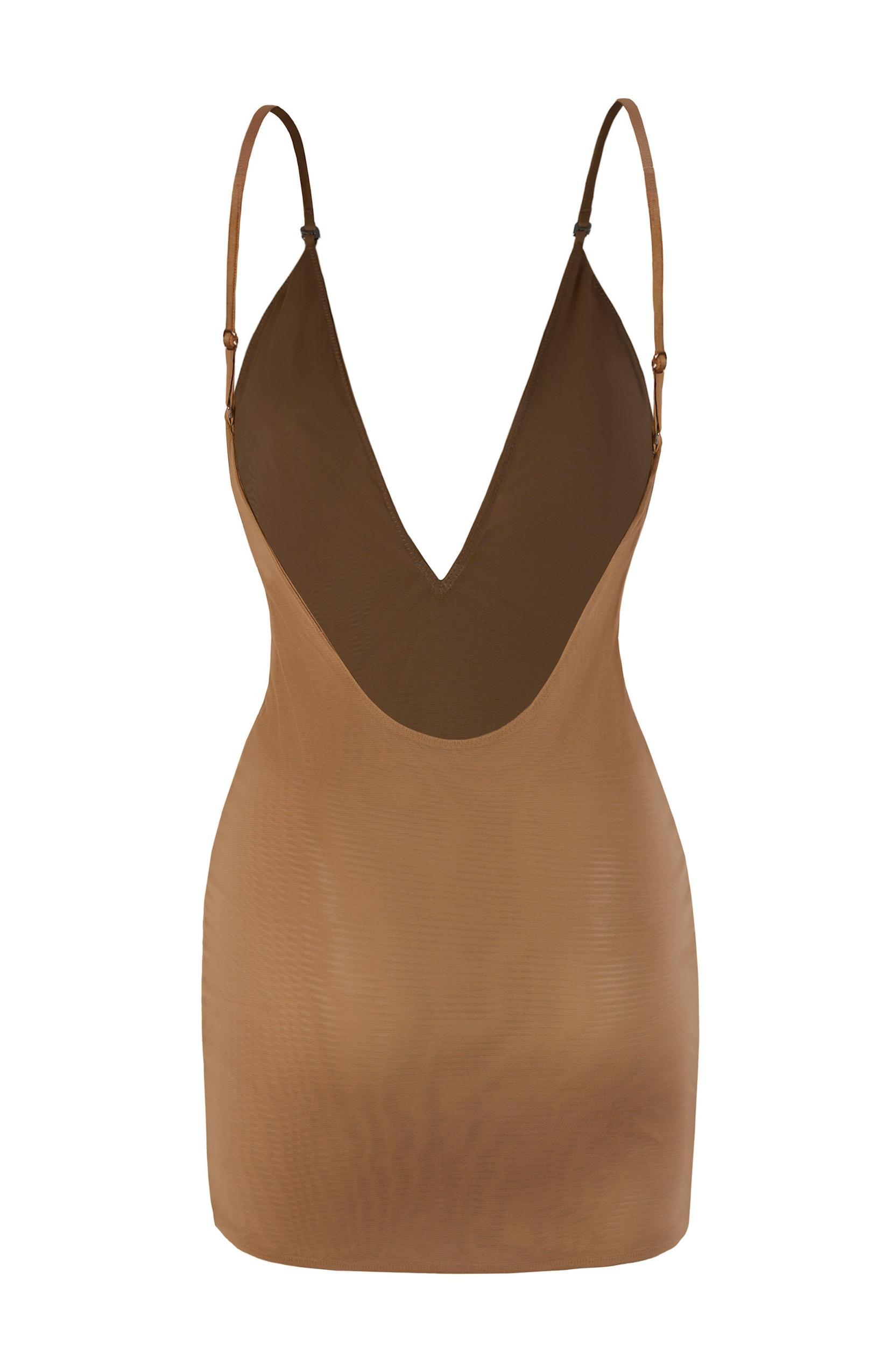 Intimates Soft Mesh Multiway Mini Dress in Chestnut Product Image