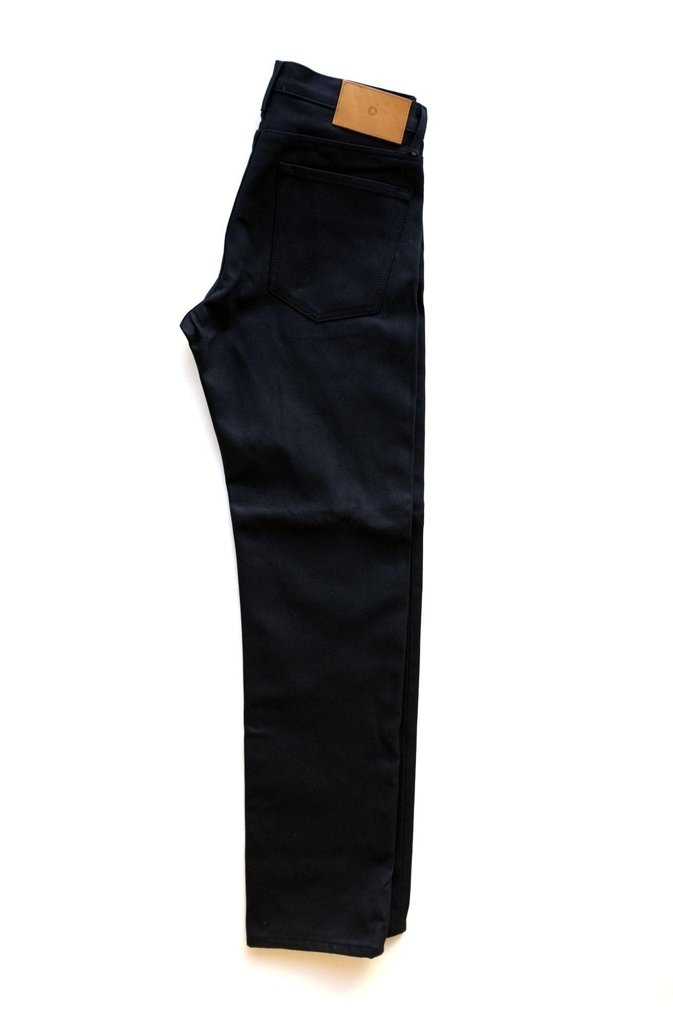 Japanese Jet Black | Slim Straight Selvedge Denim Product Image