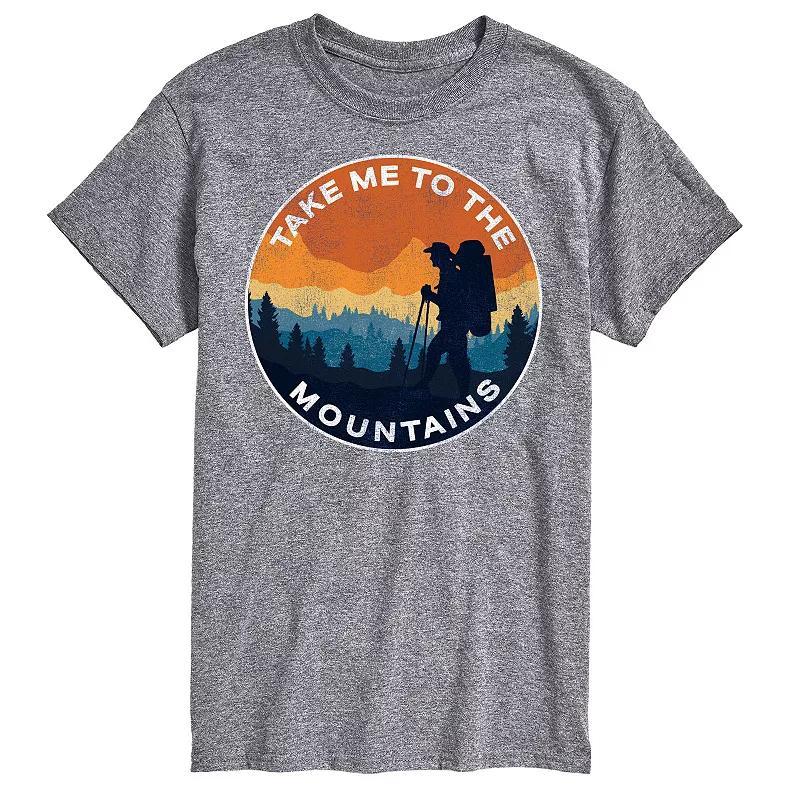 Big & Tall Take Me To The Mountains Tee, Men's, Size: XL Tall, Gray Product Image