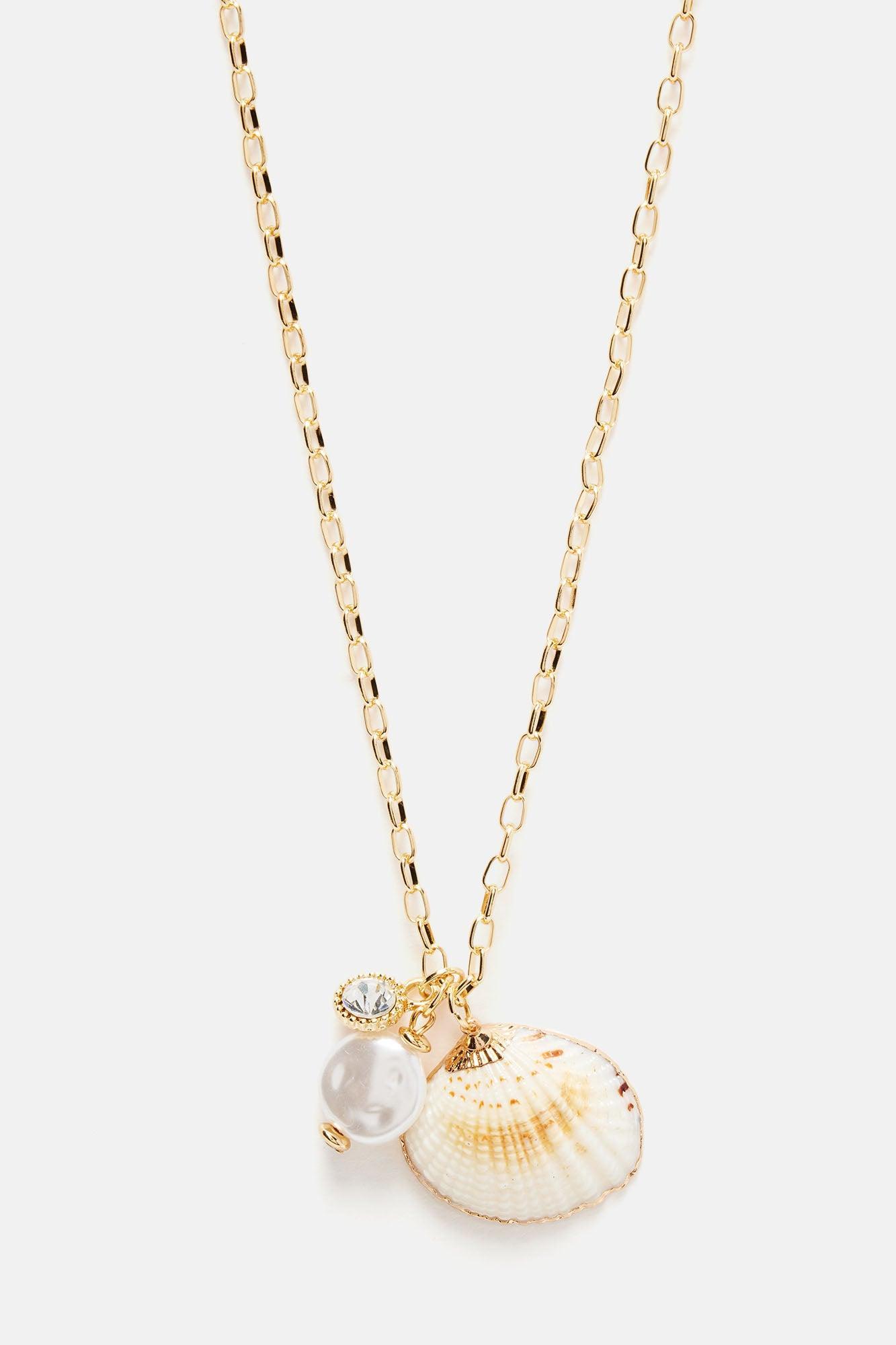 Seek To Sea More Necklace - Gold Product Image