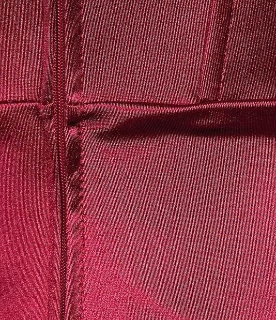 Honey and Rosie Strapless Drape Off-Shoulder Sleeve Corset Inspired Envelope Hem Midi Dress Product Image