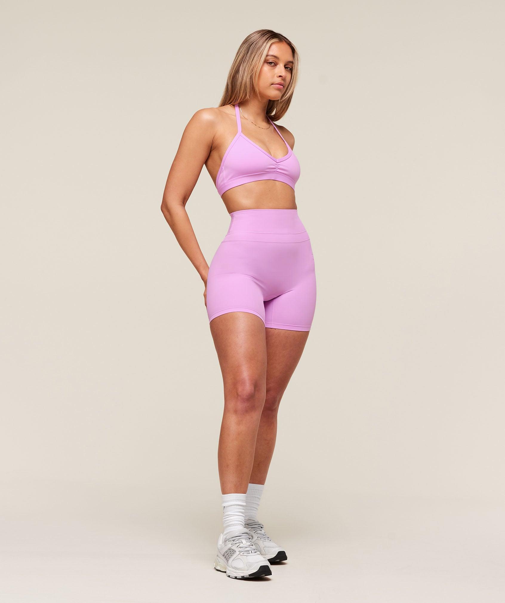 Minimal Halterneck Sports Bra Product Image