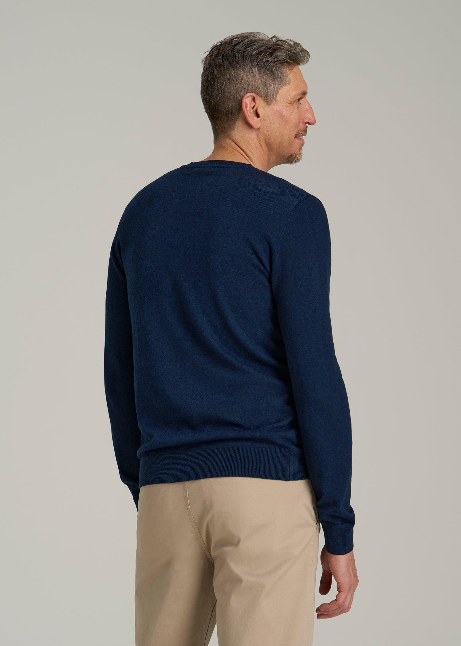 Everyday V-Neck Sweater for Tall Men in Patriot Blue Male Product Image