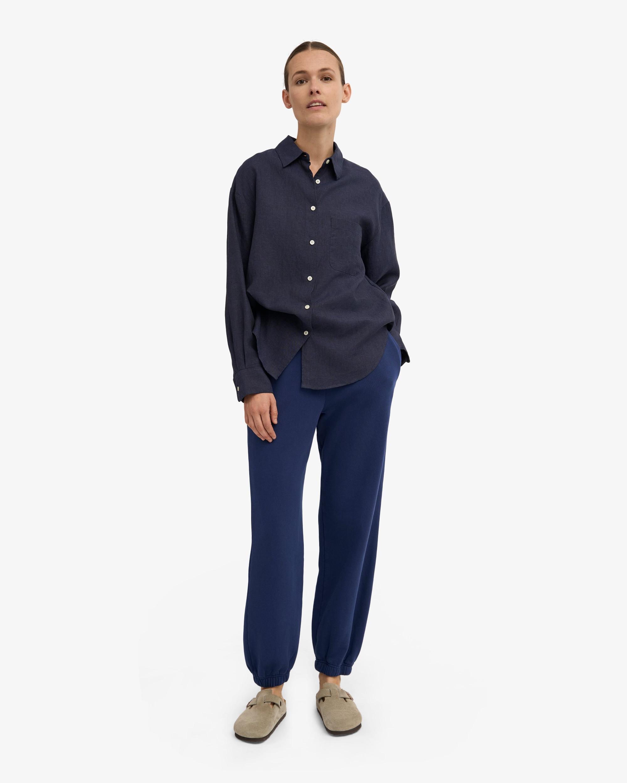 Organic Relaxed Sweatpants - Emerald Green Product Image