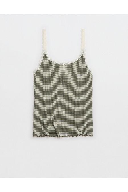 Aerie Real Soft Lace Trim Tank Women's Product Image