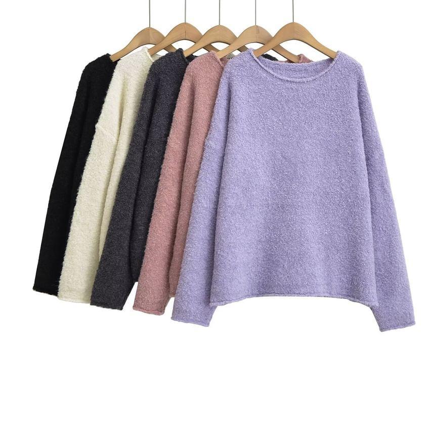 Crewneck Plain Sweater Product Image