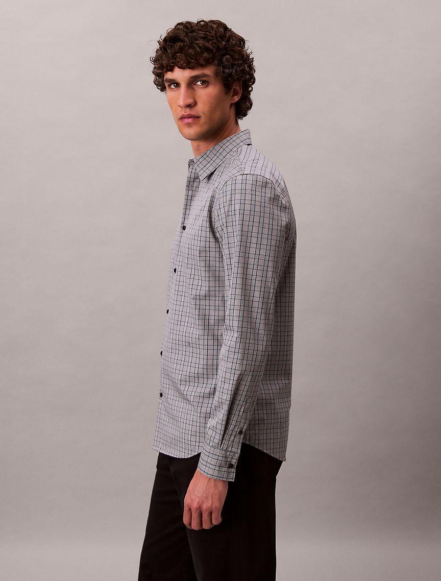 Plaid Slim Button-Down Shirt  Product Image