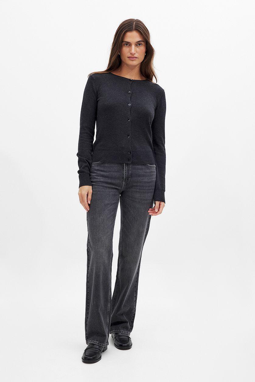 Knitted Button Detail Cardigan Product Image