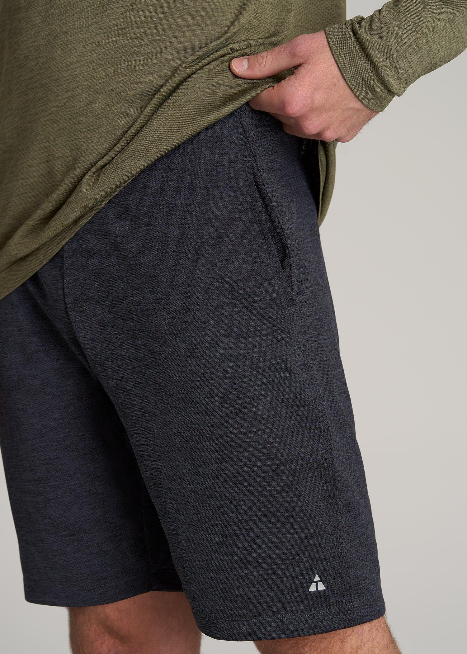 A.T. Performance Engineered Athletic Shorts for Tall Men in Charcoal Mix Product Image